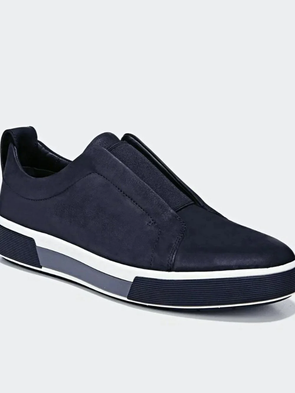 Vince Ranger Men's Navy Coastal Suede Slip-On Sneaker Size 9 (MSRP $250)